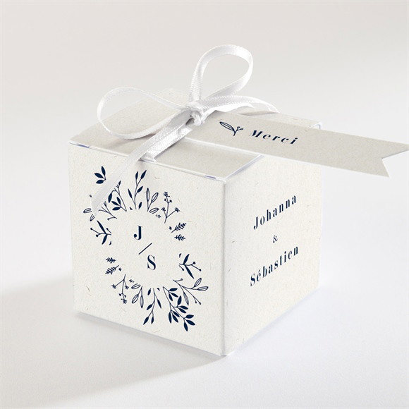 Boîte de dragées mariage Notre Idylle réf.N340691