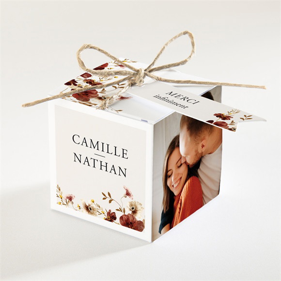 Boîte de dragées mariage En automne réf.N340692