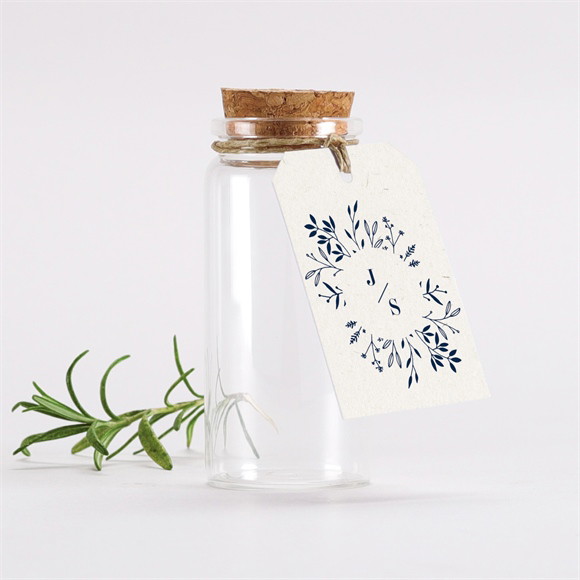 Mignonette mariage Notre Idylle étiquette réf.N291759