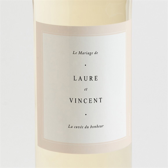 Etiquette de bouteille mariage Volupté réf.N3002053