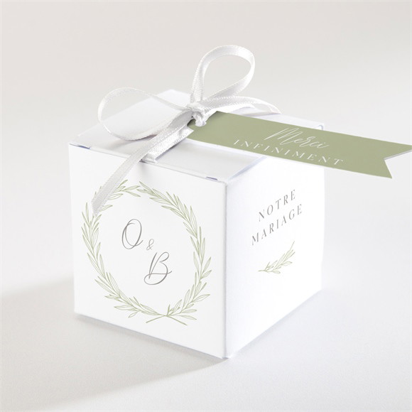 Boîte de dragées mariage Tendre Elegance réf.N340694