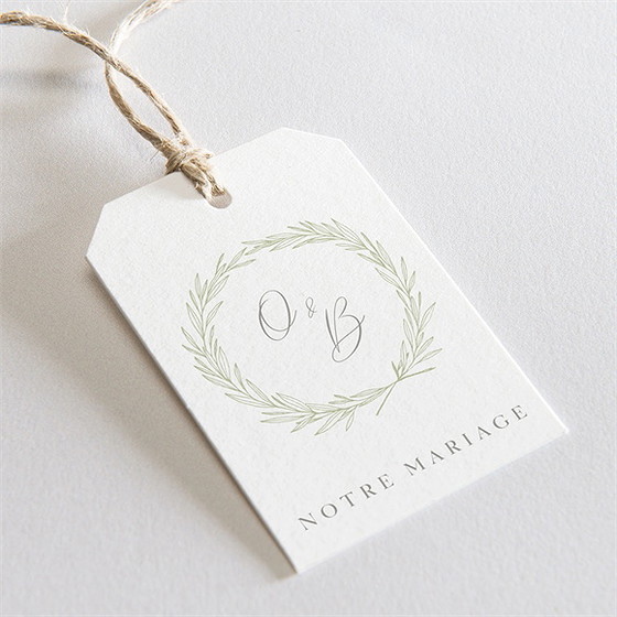 Etiquette mariage tendre elegance