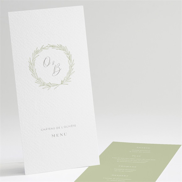 Menu mariage Tendre Elegance réf.N221303