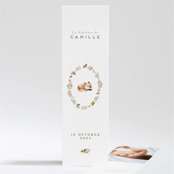 Signet baptême Renardeau réf.N201377