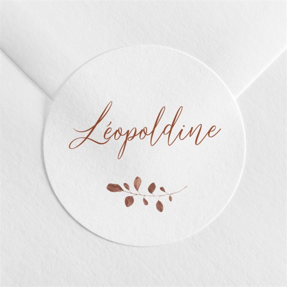 Sticker naissance Jolies fleurs séchées réf.N3602003