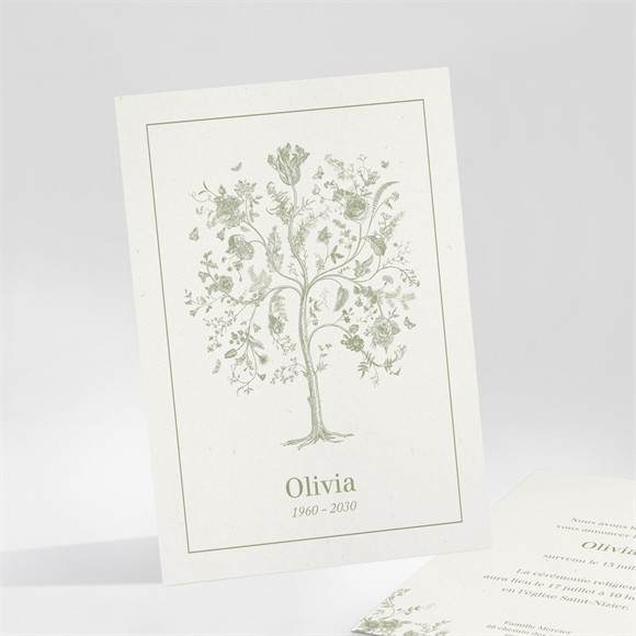 Faire-part décès L'arbre de vie réf.N251104