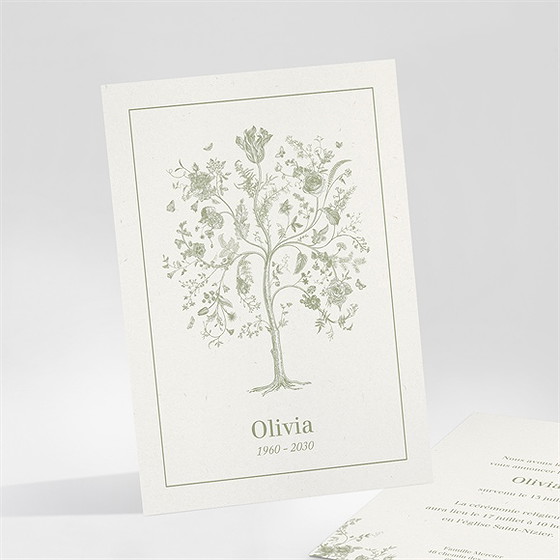 Faire-part décès l'arbre de vie