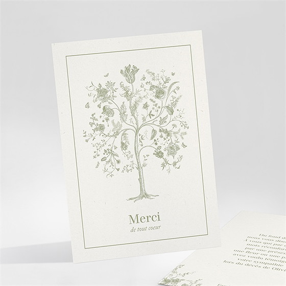 Remerciement décès l'arbre de vie