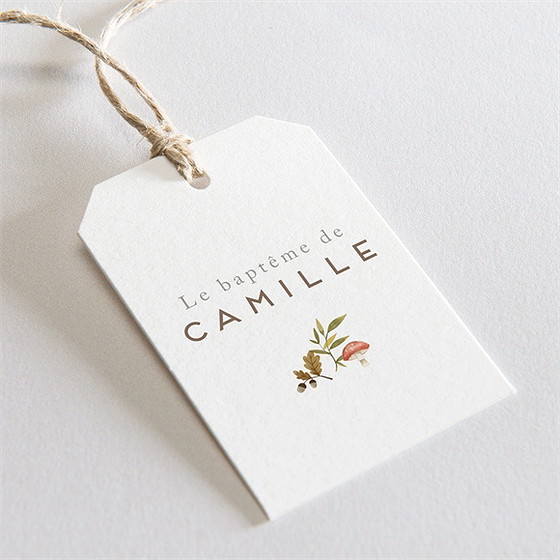 Etiquette baptême renardeau