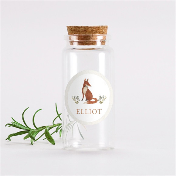 Mignonette baptême Renard sticker réf.N3602005