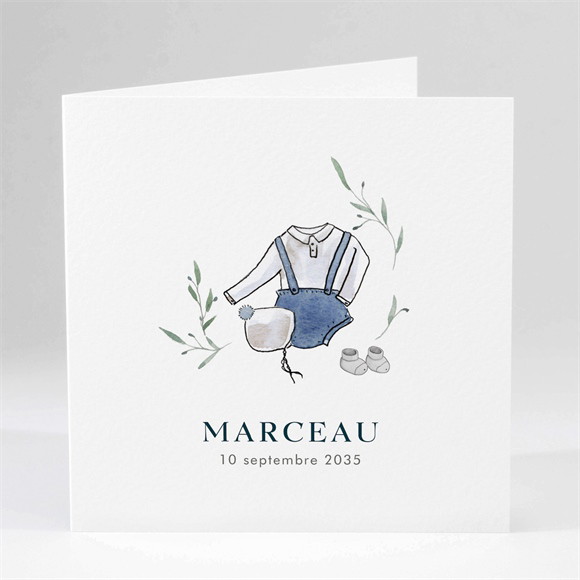 Faire-part naissance P'tit bonhomme réf.N451590