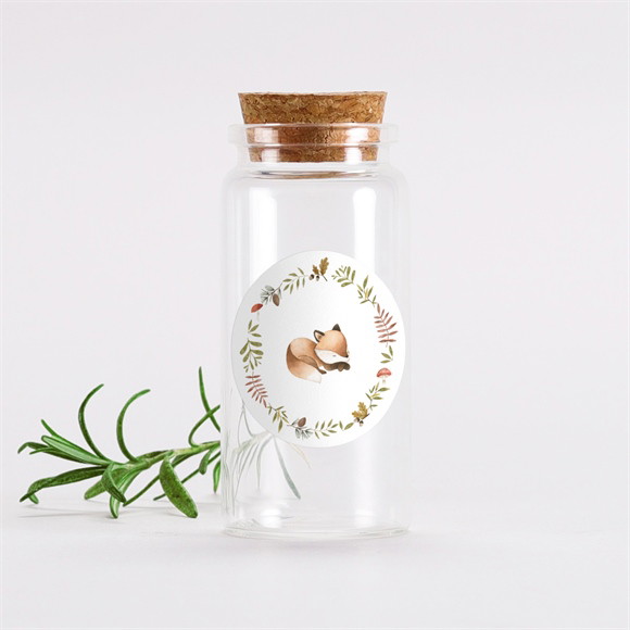 Mignonette baptême Renardeau Sticker réf.N3602000