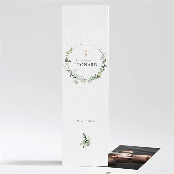 Signet baptême L'eucalyptus réf.N201382