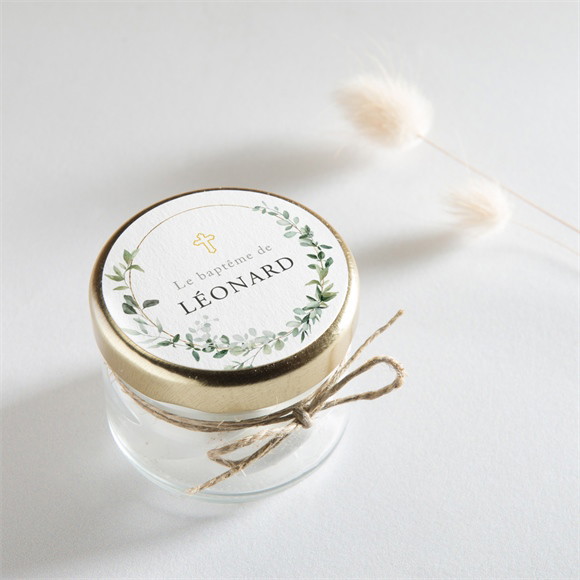 Sticker baptême L'eucalyptus réf.N3602023