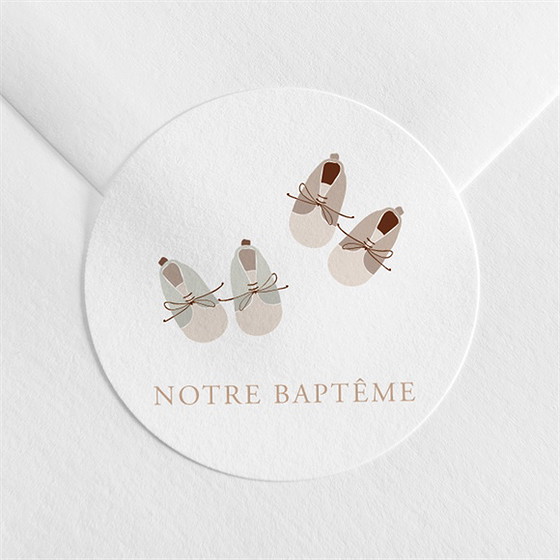 Sticker baptême jumeaux body