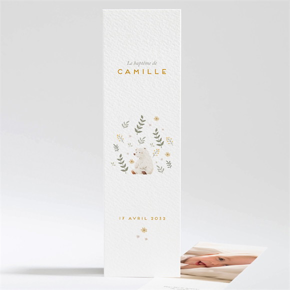 Signet baptême Nounours réf.N201383