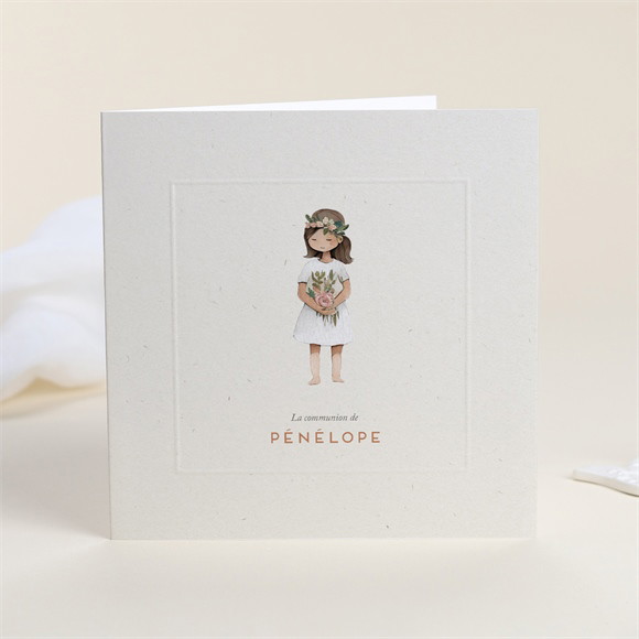 Faire-part communion Petite fille réf.N451592