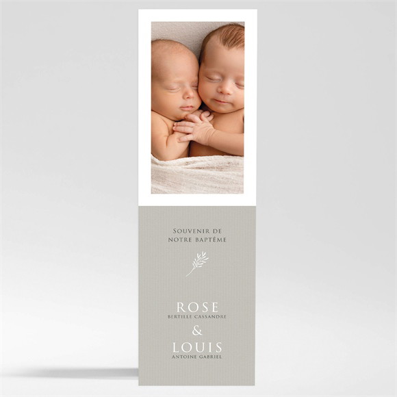 Signet baptême Petits jumeaux réf.N200574