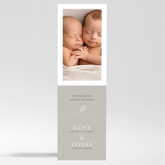 Signet baptême petits jumeaux