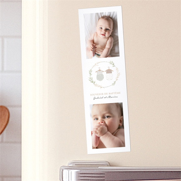 Signet baptême Jumeaux body réf.N200575