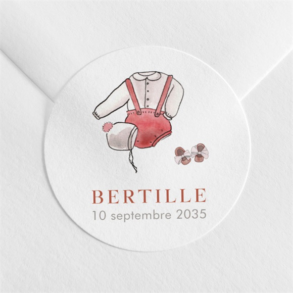 Sticker naissance P'tite fille réf.N3602043