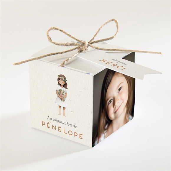 Boîte de dragées communion Petite fille réf.N340708