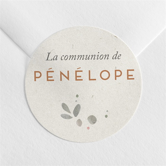 Sticker communion petite fille