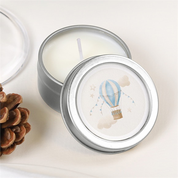Bougie baptême Ma Montgolfière Argent réf.N3602042