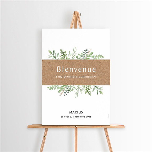 Panneau bienvenue Illustration végétale réf.N260241