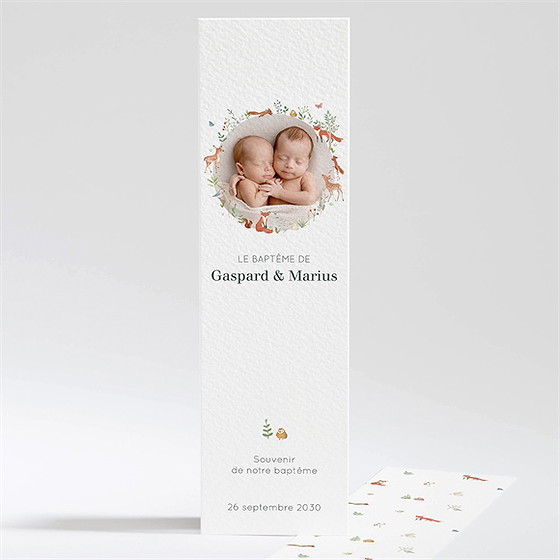 Signet baptême forêt