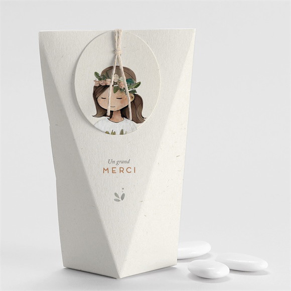 Boîte de dragées communion Petite fille étui réf.N520351