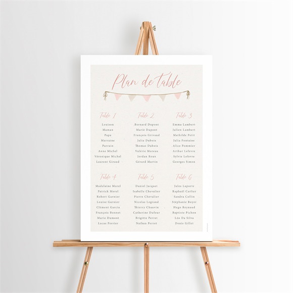 Plan de table baptême La montgolfière réf.N260253