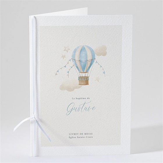 Livret de messe baptême ma montgolfière