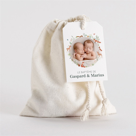 Pochon baptême Forêt réf.N291802