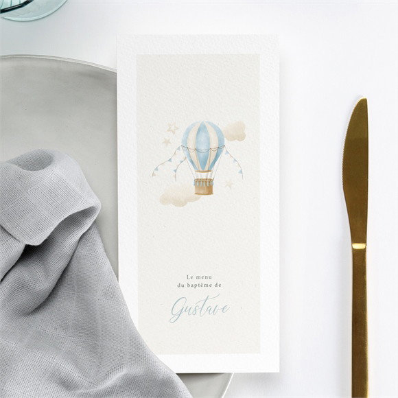 Menu baptême Ma Montgolfière réf.N221310