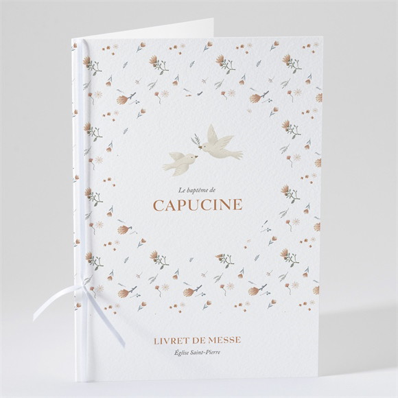 Livret de messe baptême Douces colombes réf.N491429