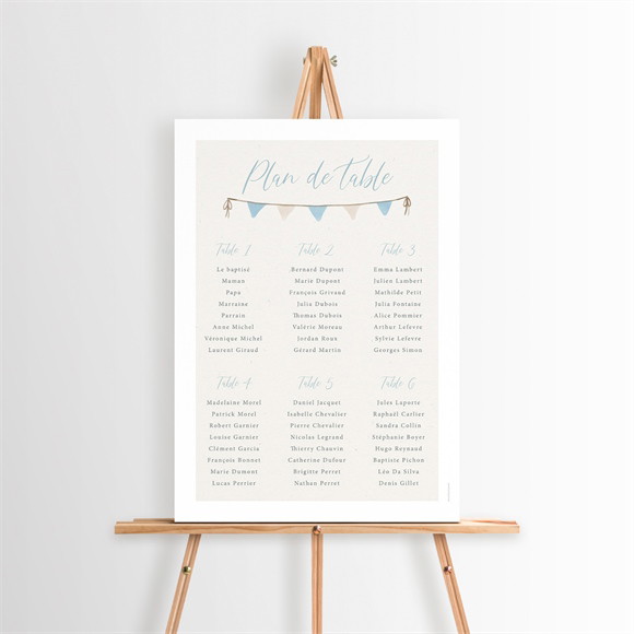 Plan de table baptême Ma Montgolfière réf.N260257