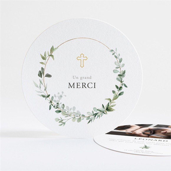Remerciement baptême L'eucalyptus réf.N321273