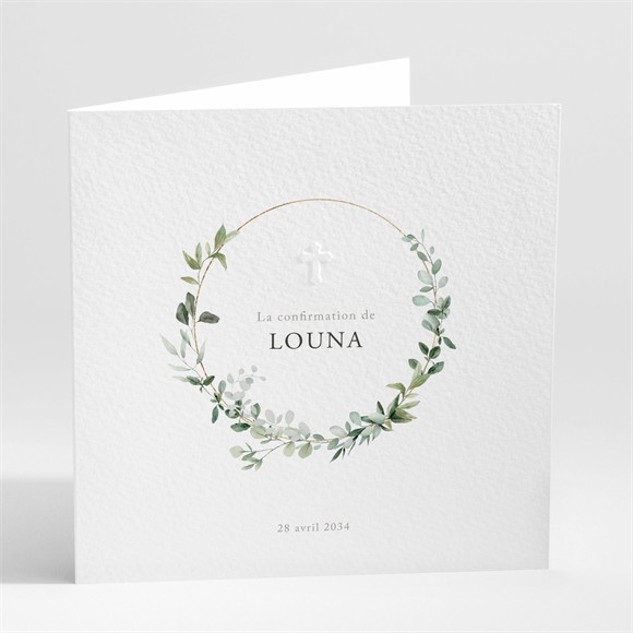 Faire-part confirmation Belle Poésie réf.N451604