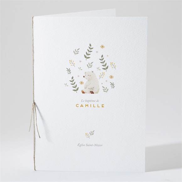 Livret de messe baptême Nounours réf.N491433