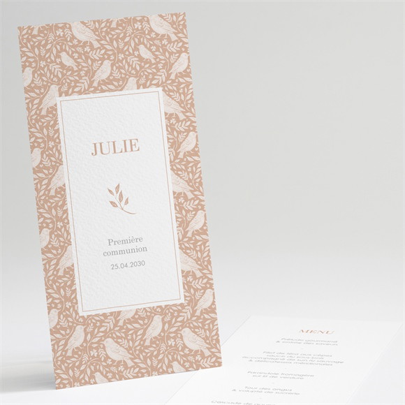 Menu communion Beaux Symboles réf.N221317