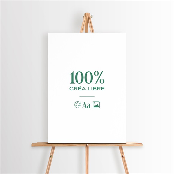 Panneau bienvenue 100% à créer réf.N260274