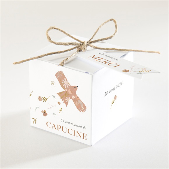 Boîte de dragées communion Belle colombe réf.N340715