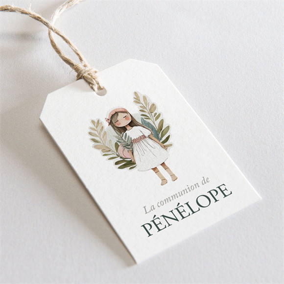 Etiquette communion Jolie Bohème réf.N291811