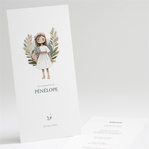 Menu communion Jolie Bohème réf.N221320