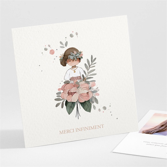 Remerciement communion Beauté au naturel réf.N301565