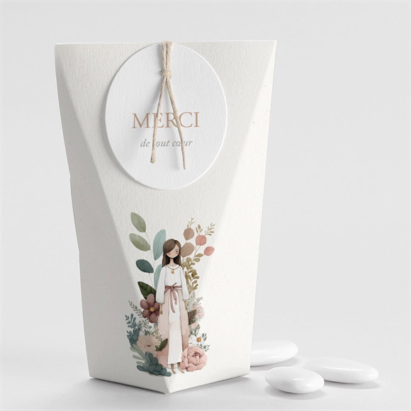 Boîte de dragées profession de foi Trésor étui réf.N520359