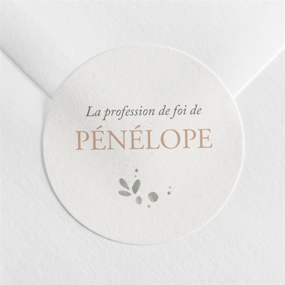 Sticker profession de foi Trésor réf.N3602086