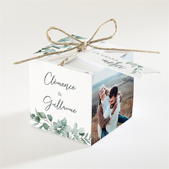 Boîte de dragées mariage lyrisme