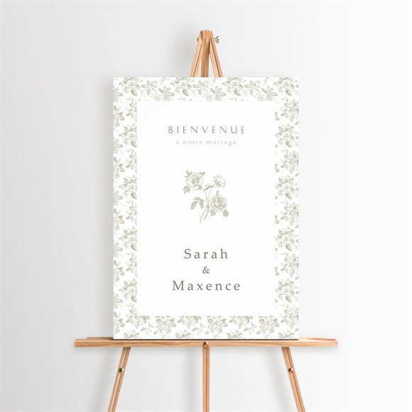 Panneau bienvenue Fleuri réf.N260287
